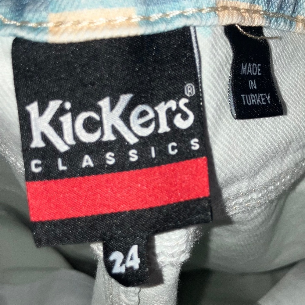 Kickers cream and blue denim jeans - Picture 6 of 6